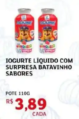 Assaí Atacadista Iogurte líquido com surpresa batavinho sabores oferta
