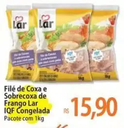 Atacadão Filé de Coxa e Sobrecoxa de Frango Lar IQF Congelada Pacote oferta