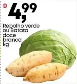 Frangolândia Repolho verde Ou Batata doce branca oferta