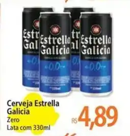 Atacadão Cerveja Estrella Galicia Zero Lata oferta