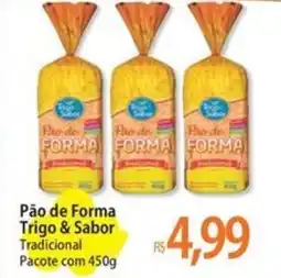 Atacadão Pão de Forma Trigo & Sabor Tradicional Pacote oferta