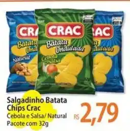 Atacadão Salgadinho Batata Chips Crac oferta