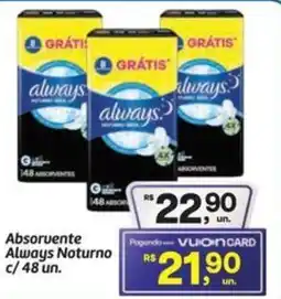 Fort Atacadista Absorvente Always Noturno oferta