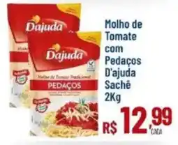 Max Atacadista Molho de Tomate com Pedaços D'ajuda Sache oferta