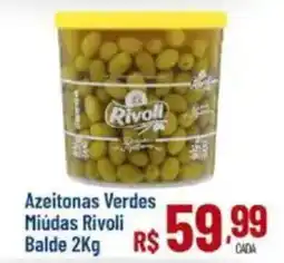 Max Atacadista Azeitonas Verdes Miúdas Rivoli Balde oferta