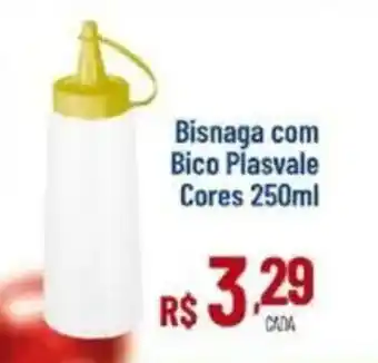 Max Atacadista Bisnaga com Bico Plasvale Cores oferta