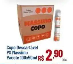 Max Atacadista Copo Descartável PS Massimo oferta