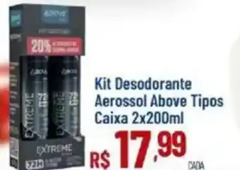 Max Atacadista Kit Desodorante Aerossol Above Tipos oferta