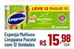 Max Atacadista Esponja Multiuso Limppano pacote oferta