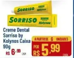 Max Atacadista Creme Dental Sorriso by Kolynos Caixa oferta