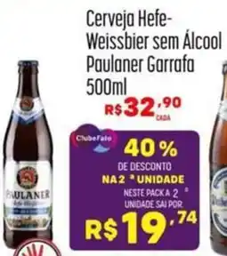 Muffato Cerveja Hefe- Weissbier sem Álcool Paulaner Garrafa oferta
