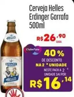 Muffato Cerveja Helles Erdinger Garrafa oferta