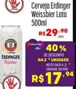 Muffato Cerveja Erdinger Weissbier Lata oferta