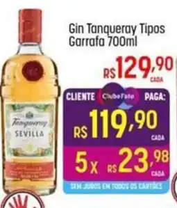 Muffato Gin Tanqueray Tipos Garrafa oferta