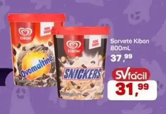 Supermercados São Vicente Sorvete Kibon oferta
