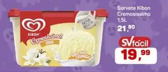 Supermercados São Vicente Sorvete Kibon Cremosissimo oferta