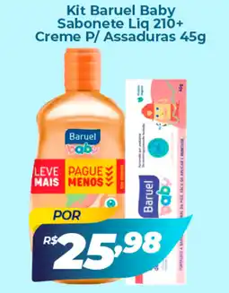 X Supermercados Kit Baruel Baby Sabonete Liq + Creme P/ Assaduras oferta