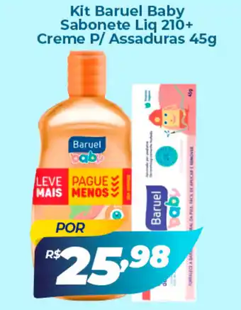 Kit Baruel Baby Sabonete Liq + Creme P/ Assaduras