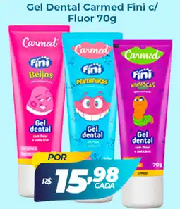 X Supermercados Gel Dental Carmed Fini c/ Fluor oferta