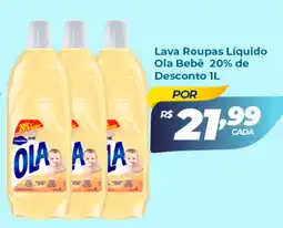 X Supermercados Lava Roupas Líquido Ola Bebê oferta