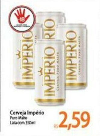 Atacadão Cerveja Imperio 350ml oferta