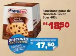 Supermercados Savegnago Panettone gotas de chocolate Seven Boys oferta