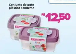 Supermercados Savegnago Conjunto de pote plástico SanRemo oferta