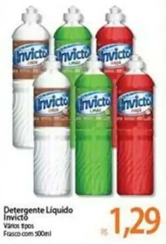 Atacadão Detergente liquido Invicto 500ml oferta