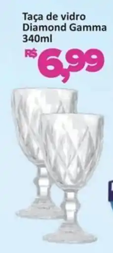 Supermercados Savegnago Taça de vidro Diamond Gamma oferta