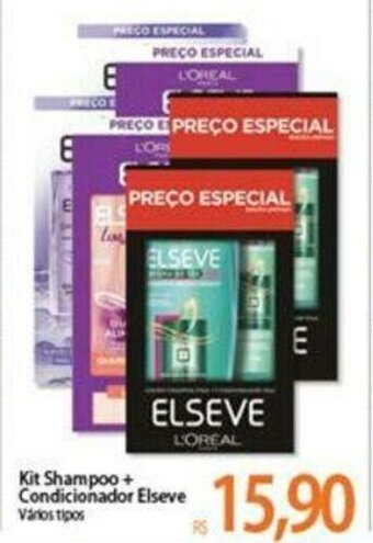 Atacadão Kit Shampoo + Condicionador Elseve oferta