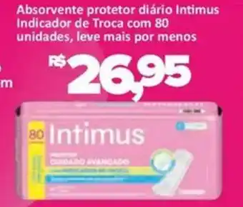 Supermercados Savegnago Absorvente protetor diário Intimus Indicador de Troca oferta