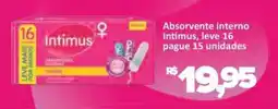 Supermercados Savegnago Absorvente interno Intimus, oferta