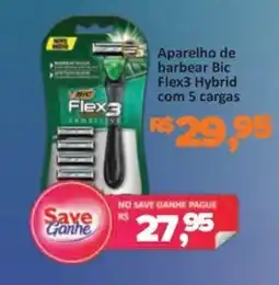 Supermercados Savegnago Aparelho de barbear Bic Flex3 Hybrid oferta