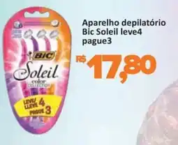 Supermercados Savegnago Aparelho depilatório Bic Soleil oferta