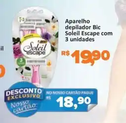 Supermercados Savegnago Aparelho depilador Bic Soleil Escape oferta