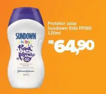Supermercados Savegnago Protetor solar Sundown Kids FPS60 oferta