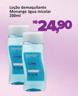 Supermercados Savegnago Loção demaquilante Monange água micelar oferta