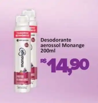 Supermercados Savegnago Desodorante aerossol Monango oferta