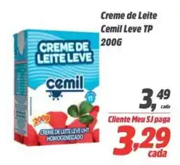 Sj Supermercados Creme de Leite _ Cemil Leve TP oferta