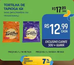 Supermercado Guará Tortilha de tapioca iqi oferta