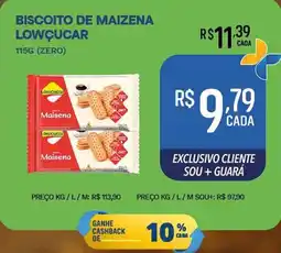 Supermercado Guará Biscoito de maizena lowçucar oferta