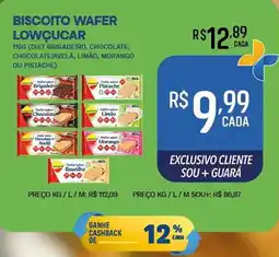 Supermercado Guará Biscoito wafer lowçucar oferta
