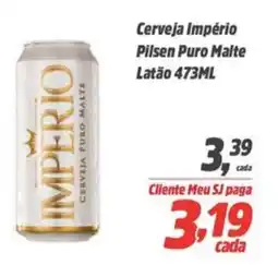 Sj Supermercados Cerveja Império Pilsen Puro Malte Latão oferta