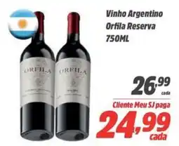 Sj Supermercados Vinho Argentino Orfila Reserva oferta