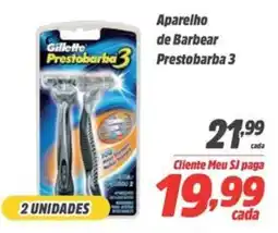 Sj Supermercados Aparelho de Barbear Prestobarba 3 oferta