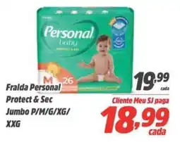Sj Supermercados Fralda Personal Protect & Sec Jumbo oferta