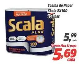 Sj Supermercados Toalha de Papel Skala 2X100 Toalhas oferta
