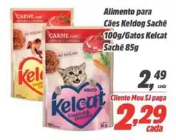 Sj Supermercados Alimento para Cães Keldog Sachê /Gatos Kelcat Saché oferta