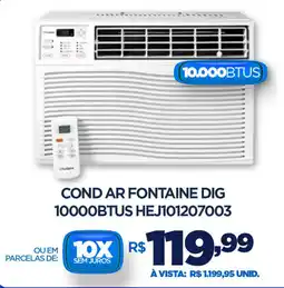 DB Supermercados Cond ar fontaine dig 10000BTUS HEJ101207003 oferta