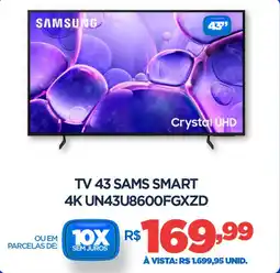 DB Supermercados Tv 43 sams smart 4K UN43U8600FGXZD oferta